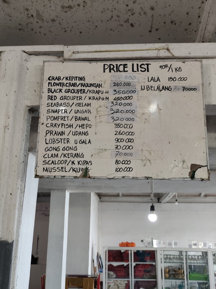 Rezeki Seafood Restaurant Menu 1