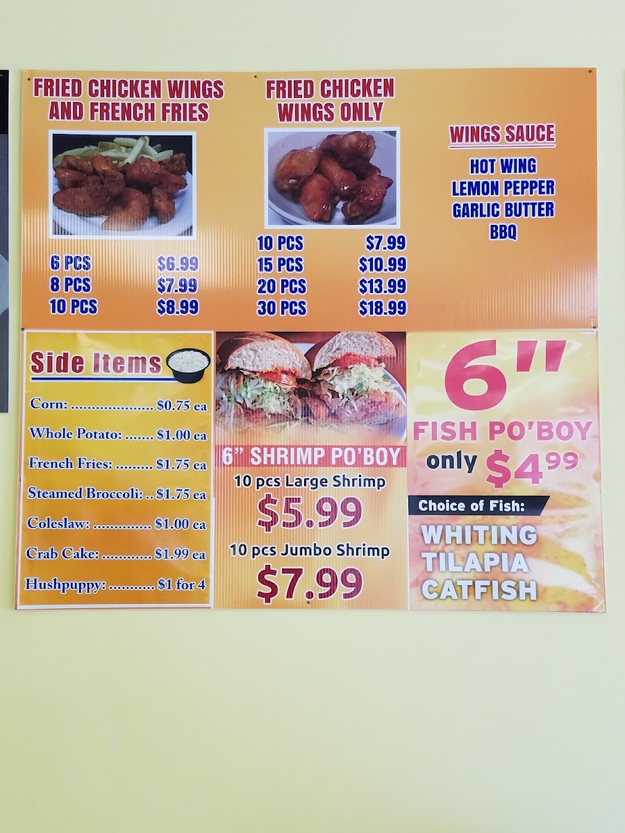 Louisiana Crawfish Menu 7