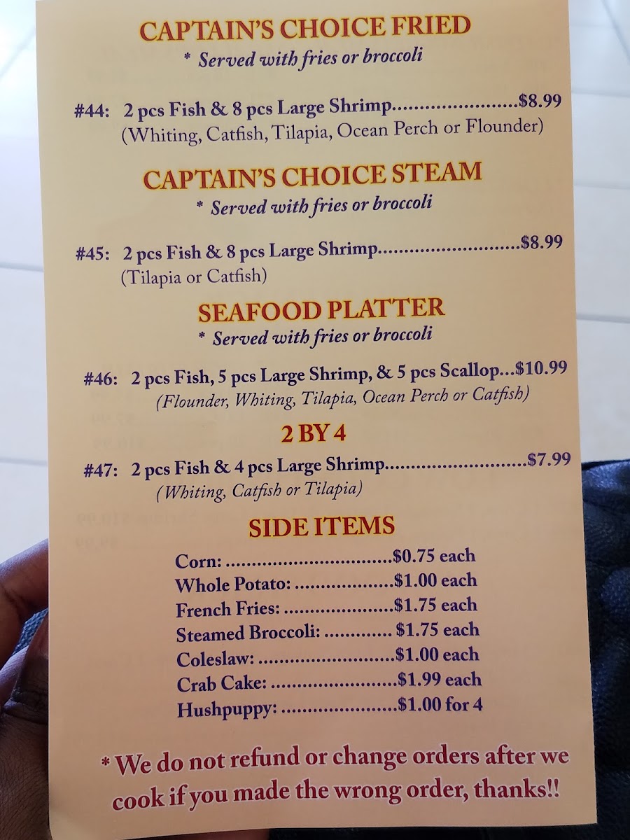Louisiana Crawfish Menu 8