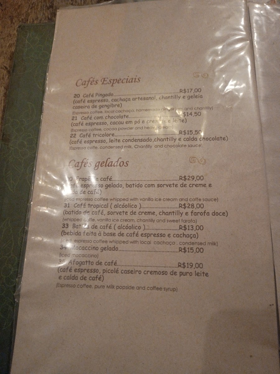 Café Pingado Menu 6