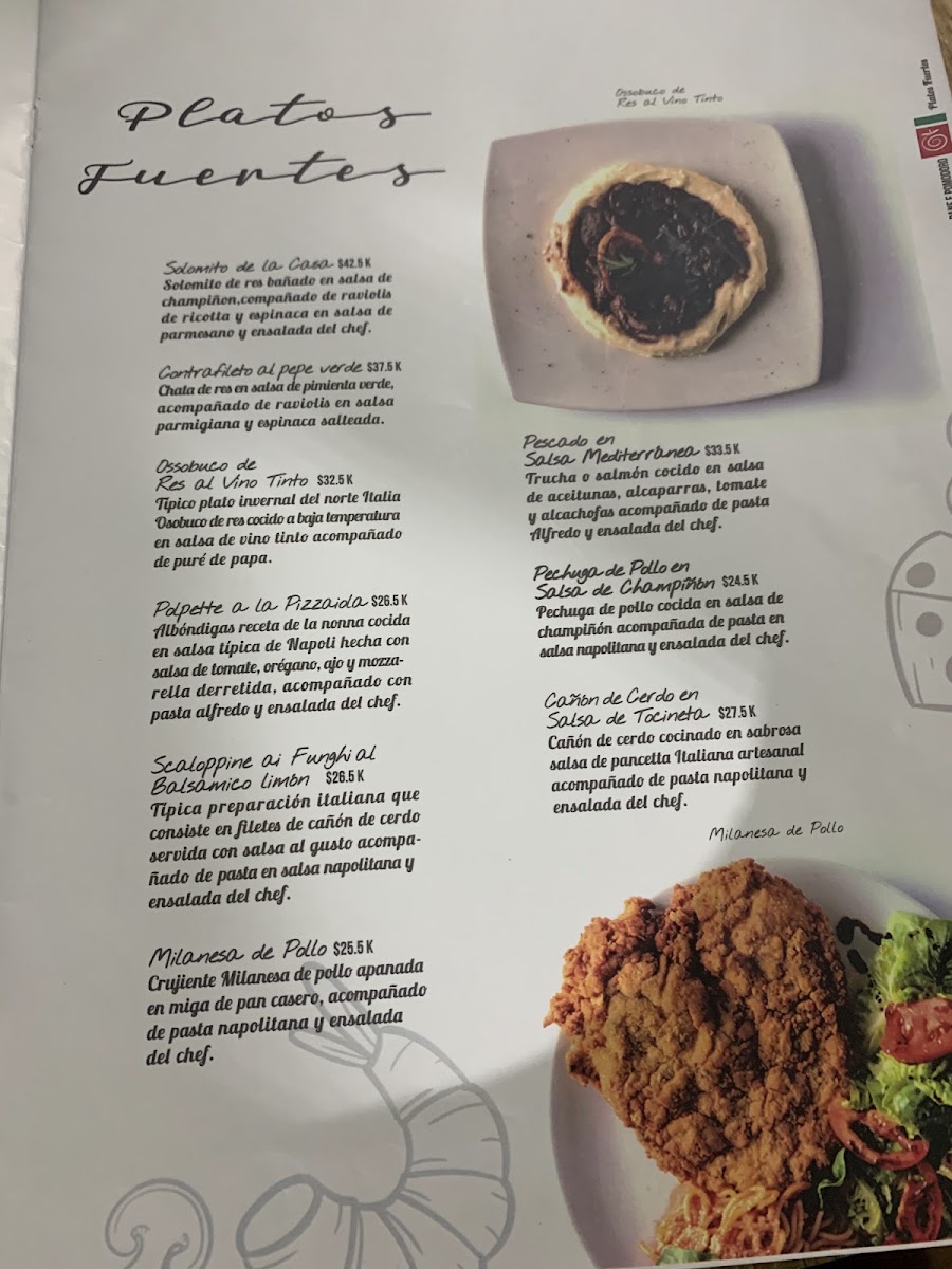 Pane e Pomodoro Laureles Menu 9