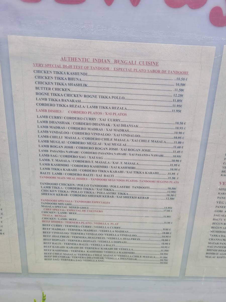 Masala Indian Restaurant Menu 10