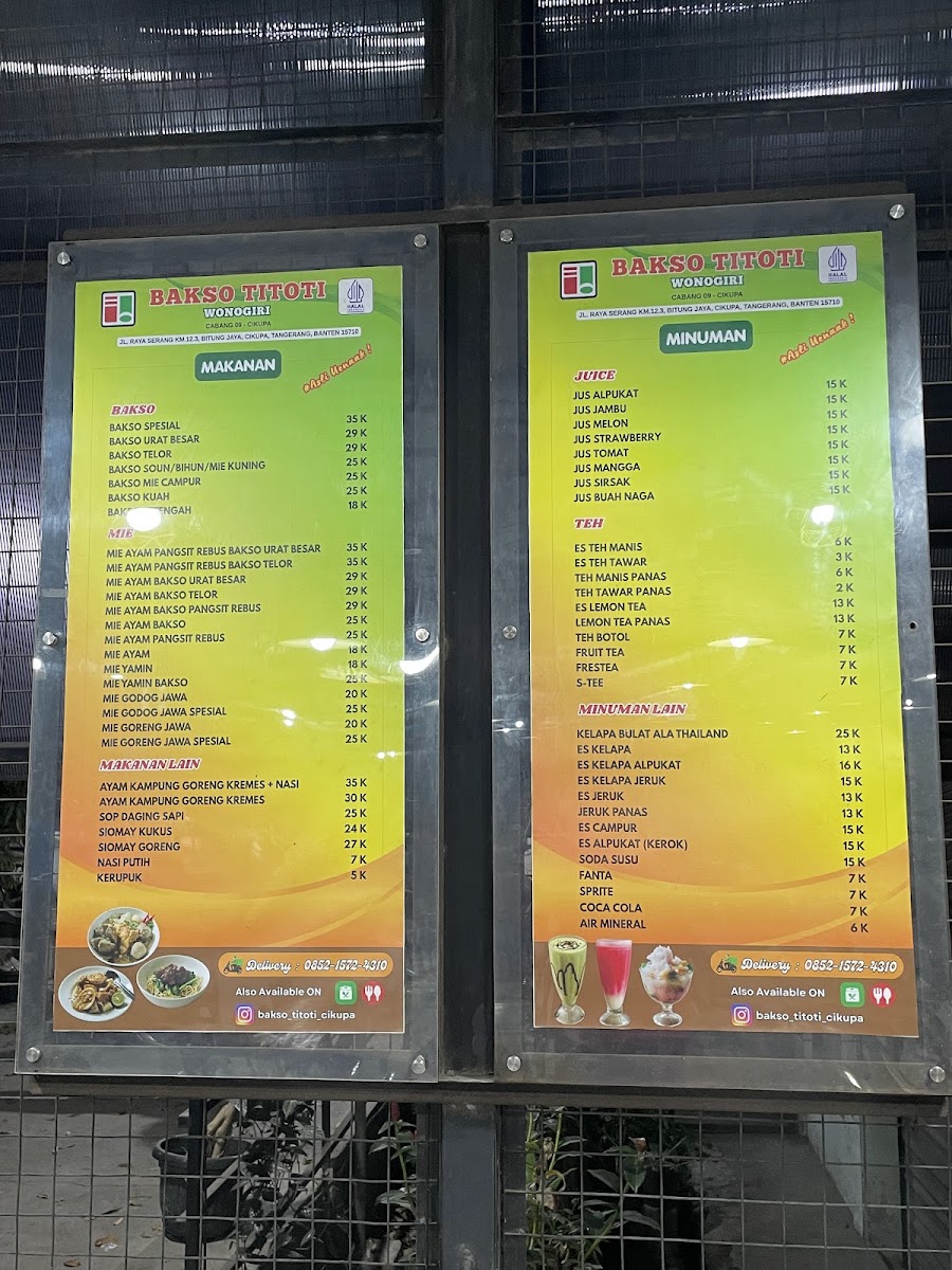 Bakso Titoti Wonogiri Cabang Cikupa Menu 4