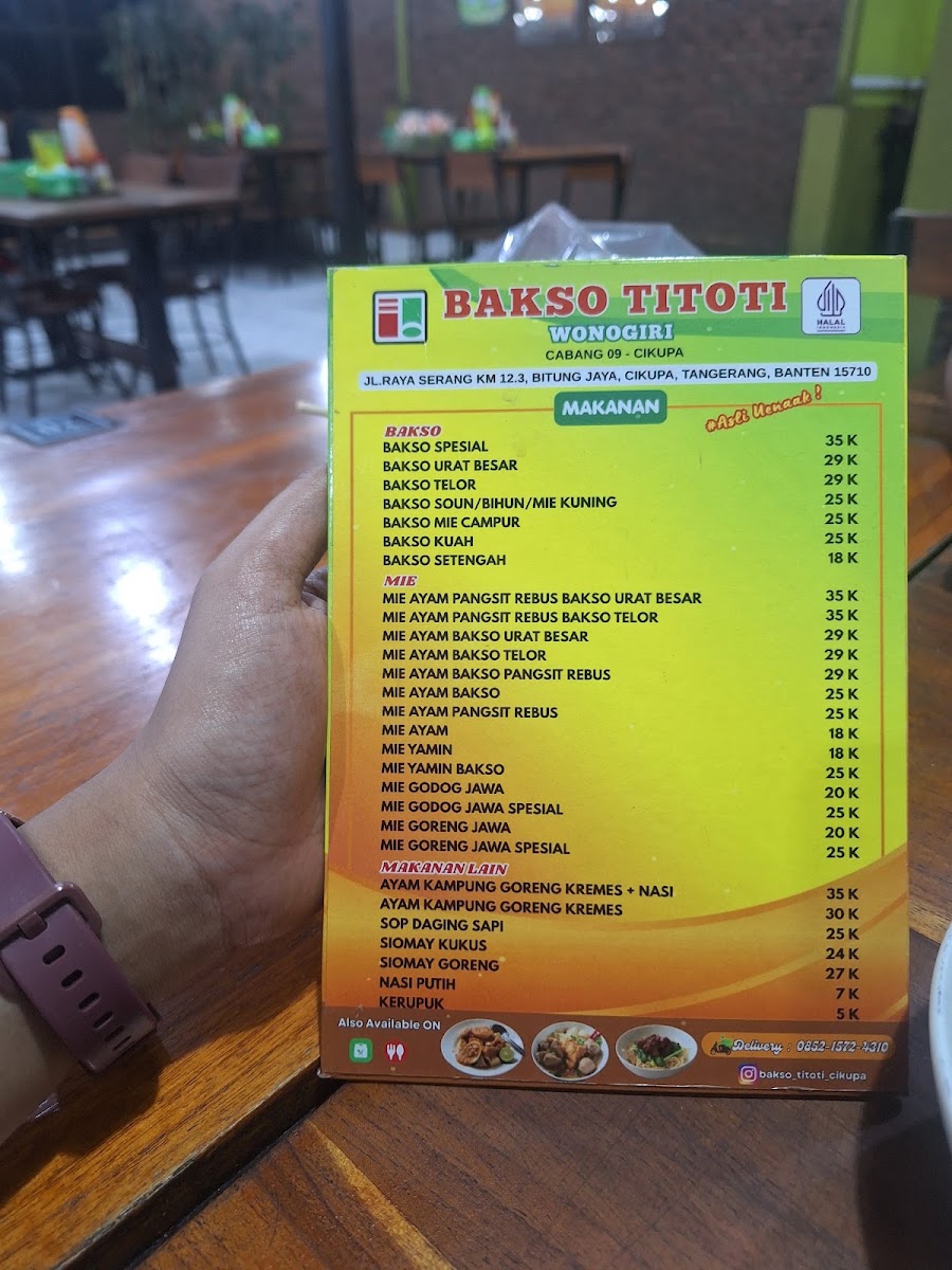 Bakso Titoti Wonogiri Cabang Cikupa Menu 5