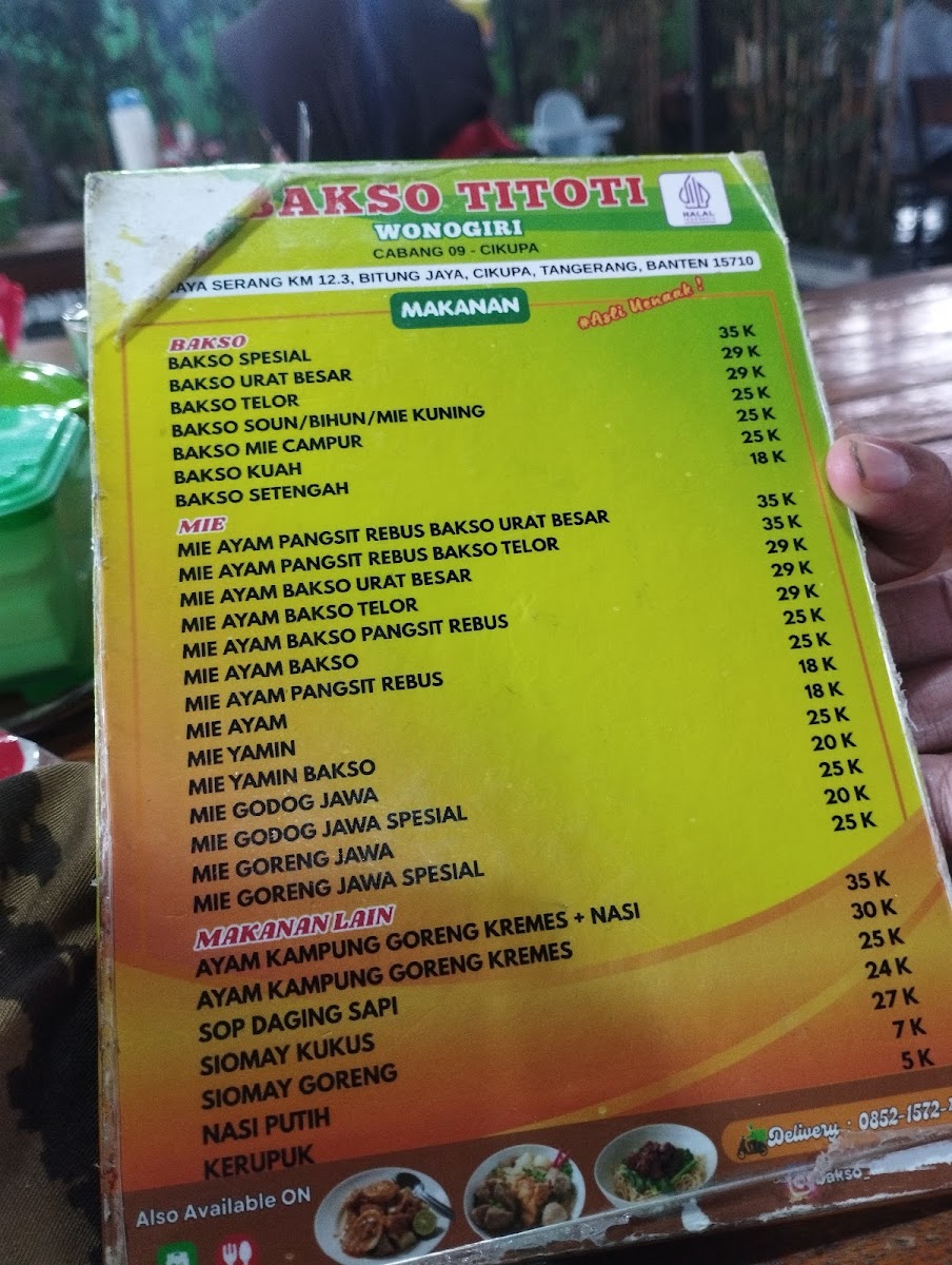 Bakso Titoti Wonogiri Cabang Cikupa Menu 7