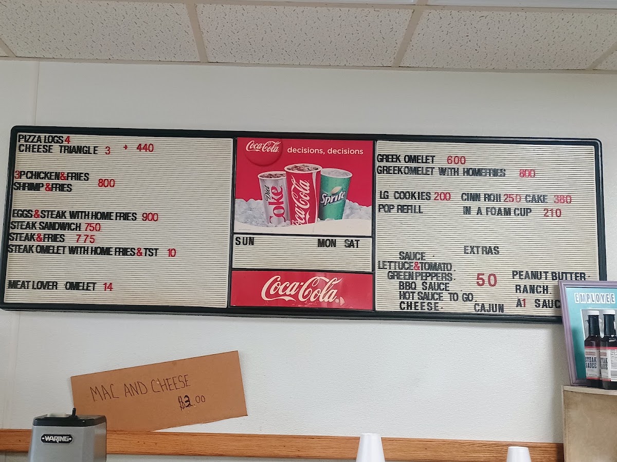 Coney Island Lunch Menu 1