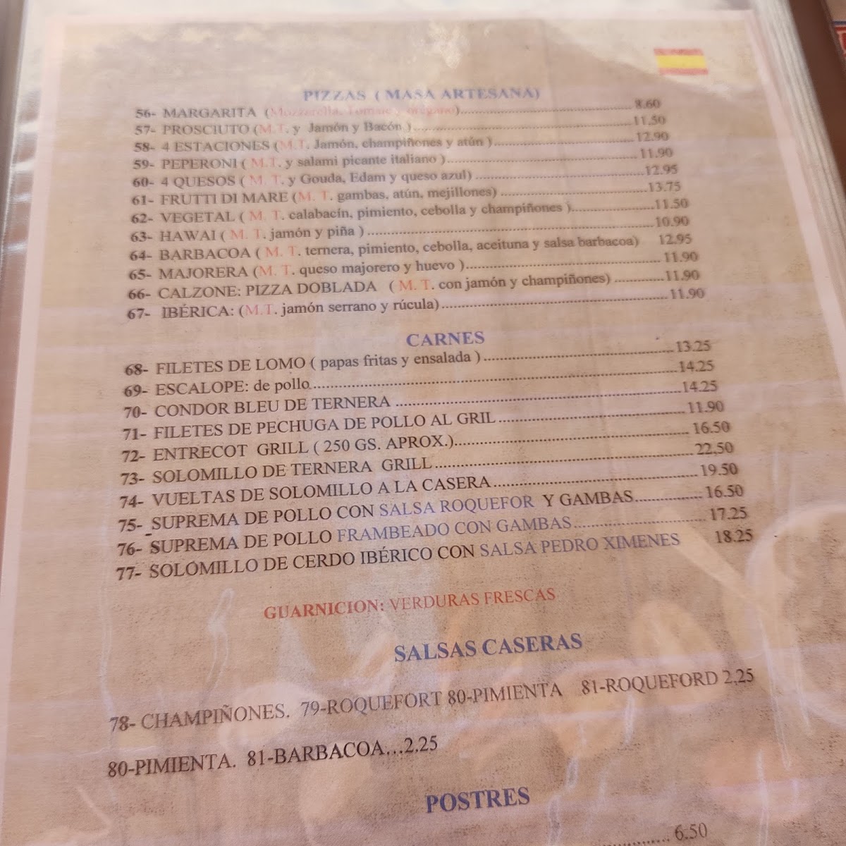 Vesubio Restaurante Menu 9