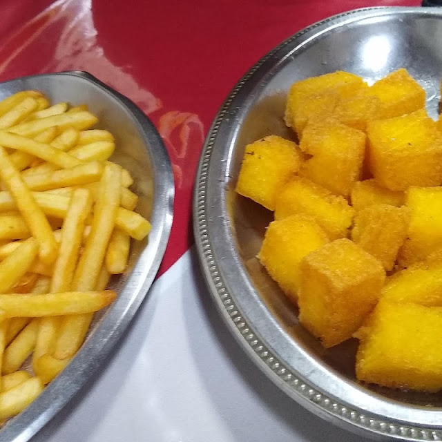 Polenta Frita E Batata Frita