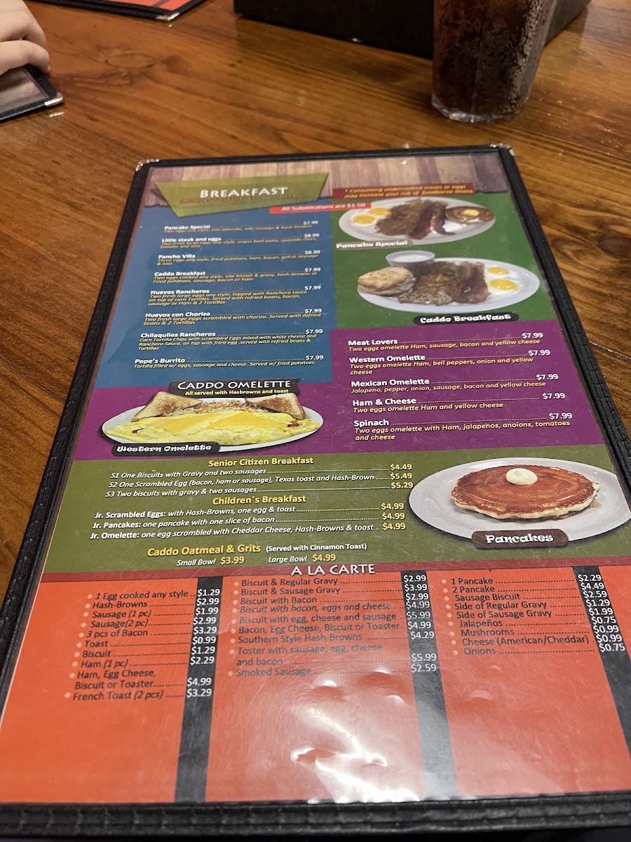Caddo Cafe Menu 7
