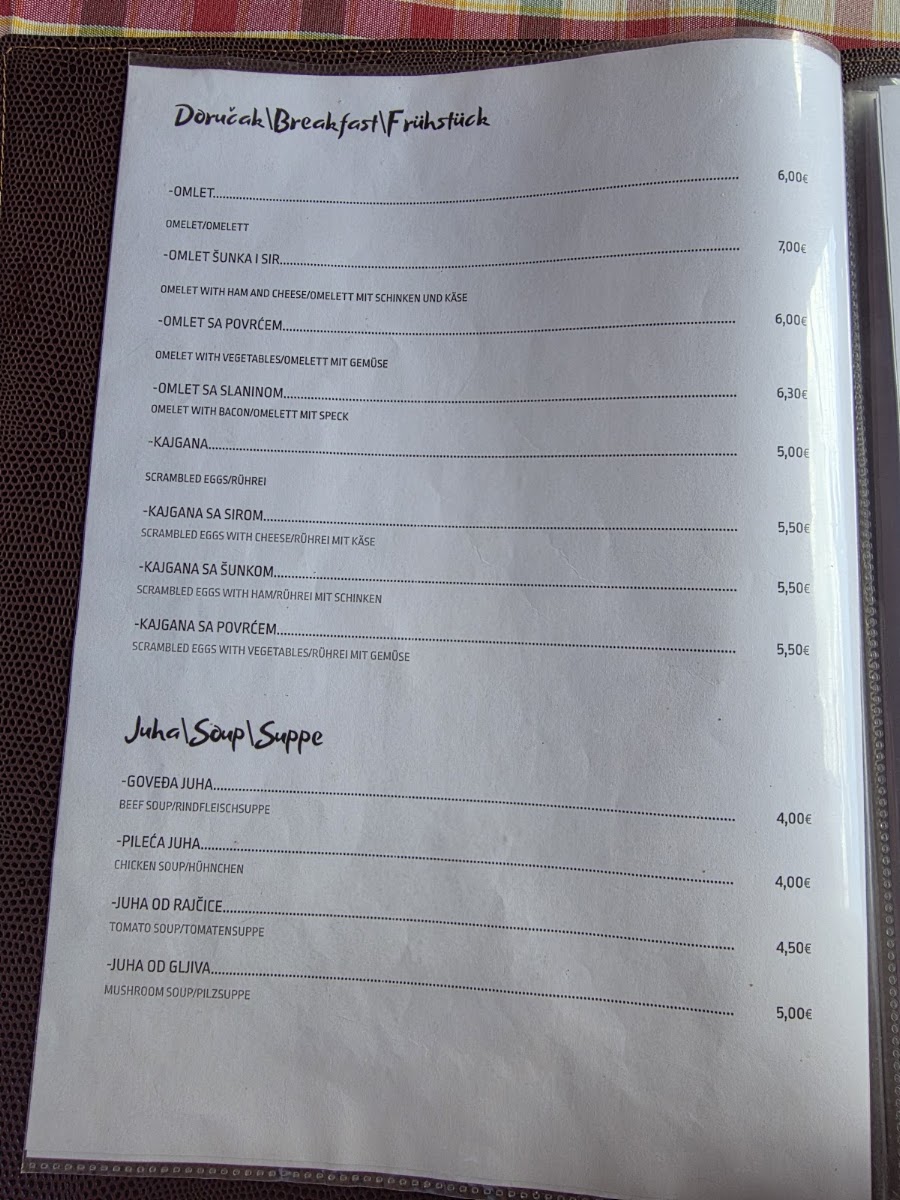 Restoran Robert Udbina Menu 6