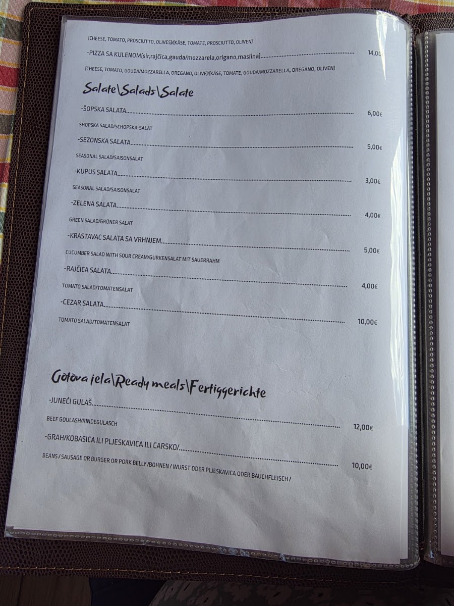 Restoran Robert Udbina Menu 8