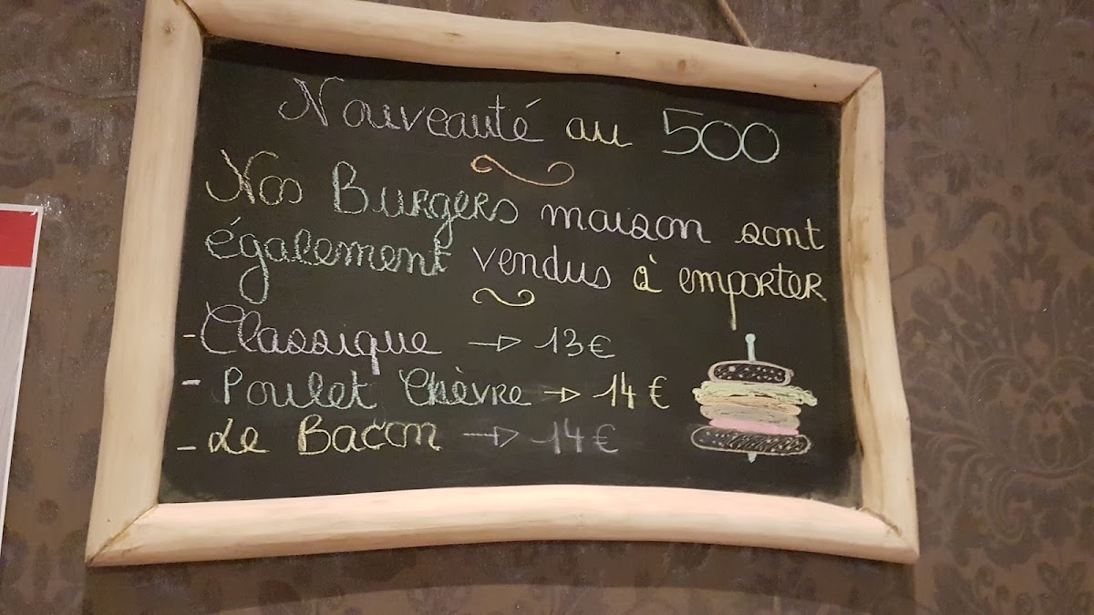 Le 500 Menu 4