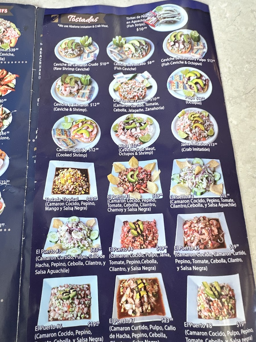 Mariscos El Puerto Escondido - Inglewood 1 Menu 10