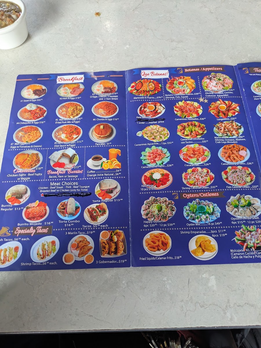 Mariscos El Puerto Escondido - Inglewood 1 Menu 5