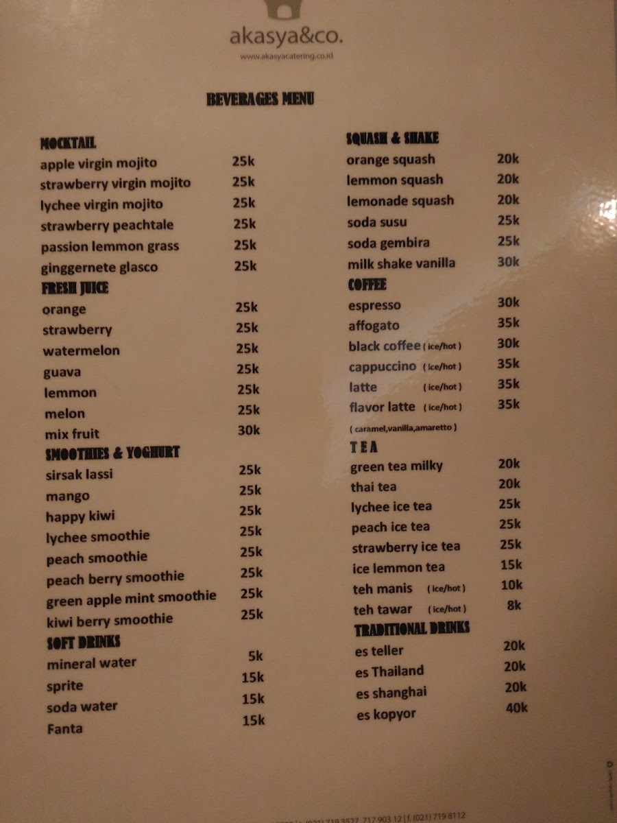 Akasya Express Menu 10