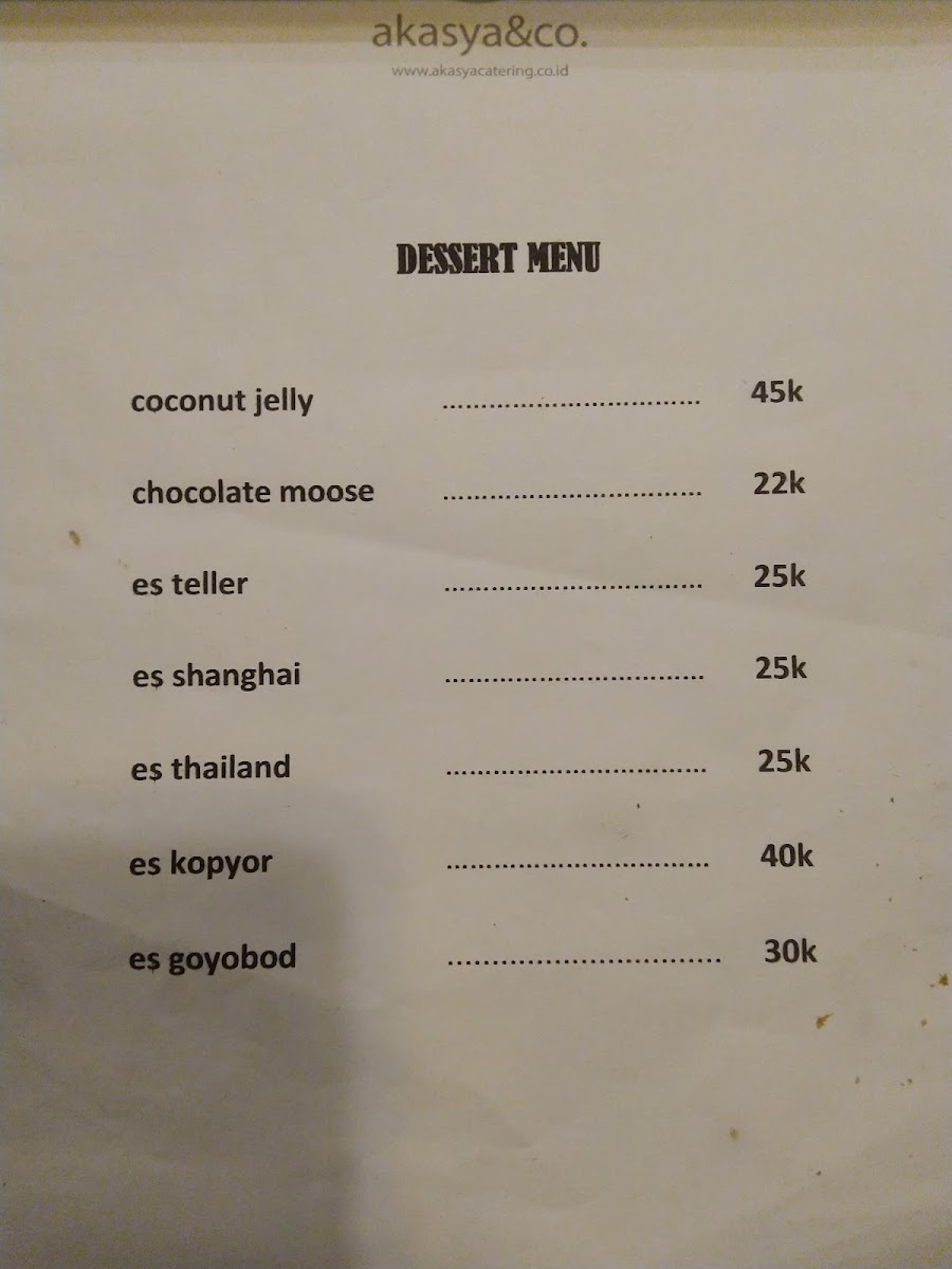 Akasya Express Menu 4
