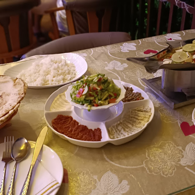 Arabic Appetizers and Thai Fish Dish