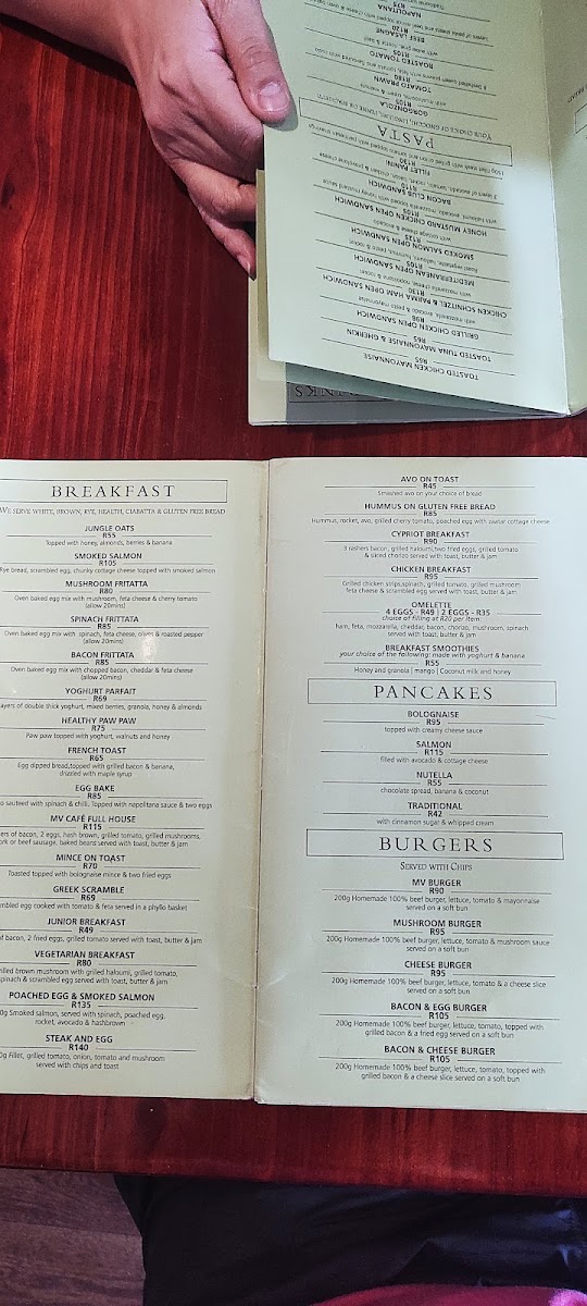 MV CAFE Menu 3