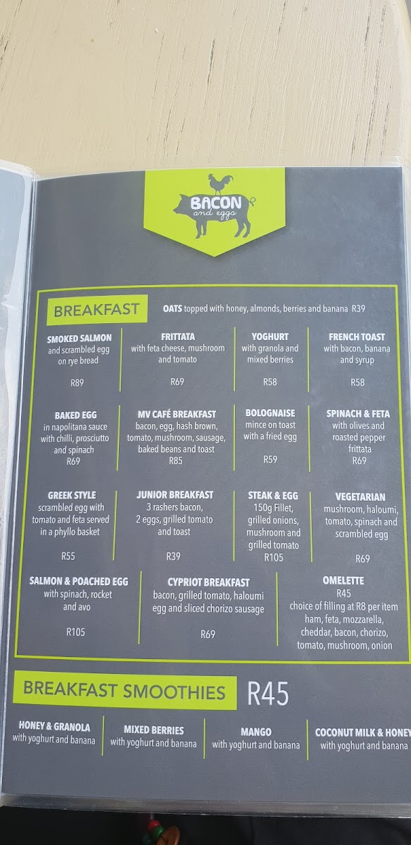 MV CAFE Menu 4