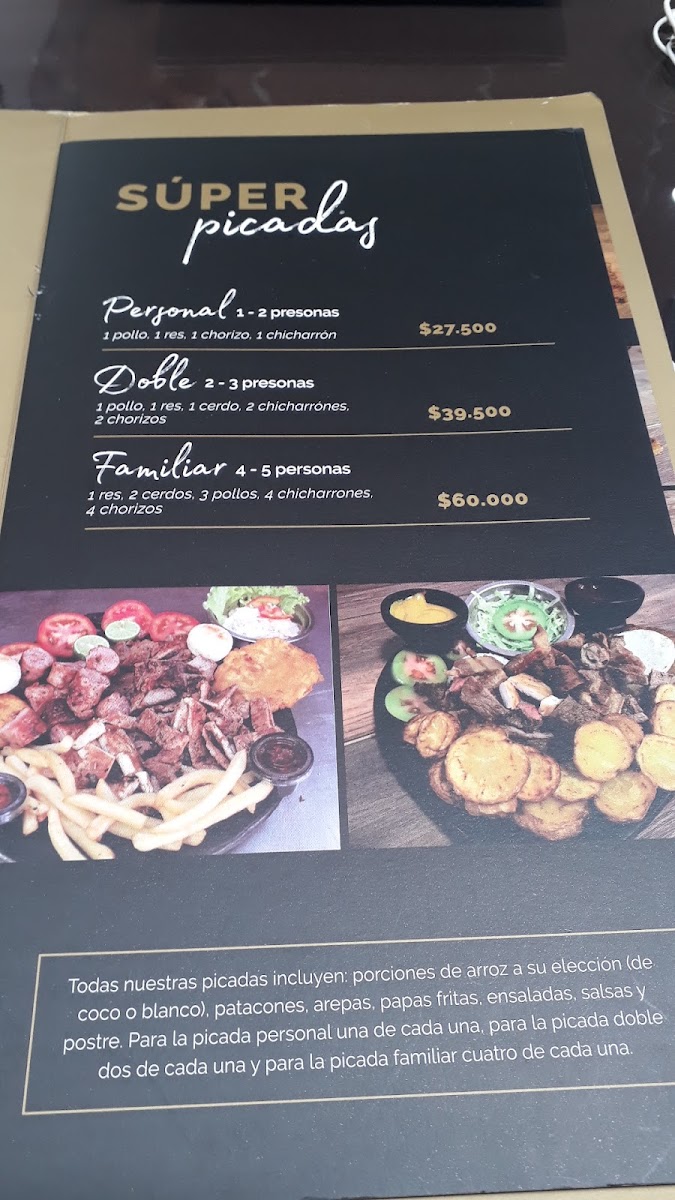 Restaurante Casa Grande Menu 2
