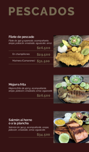 Restaurante Casa Grande Menu 3