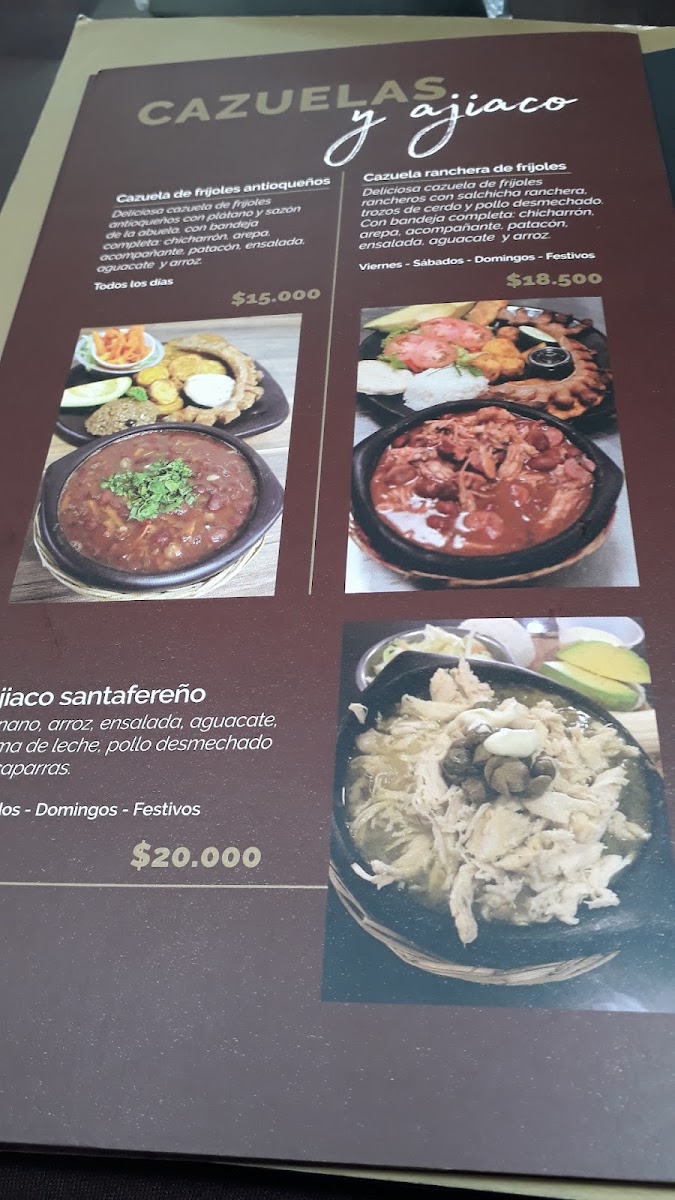 Restaurante Casa Grande Menu 6