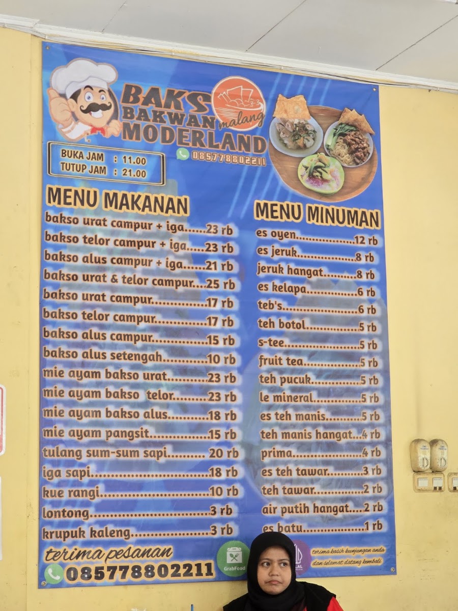 Bakso Bakwan Moderland Menu 1