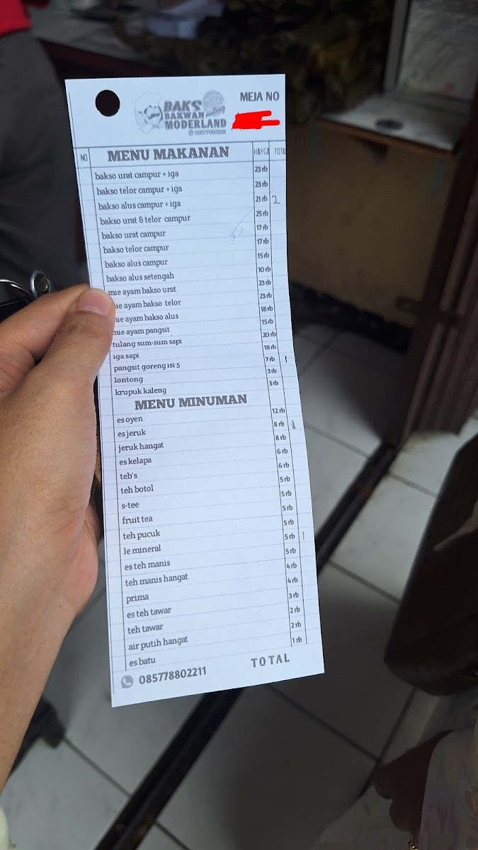 Bakso Bakwan Moderland Menu 4