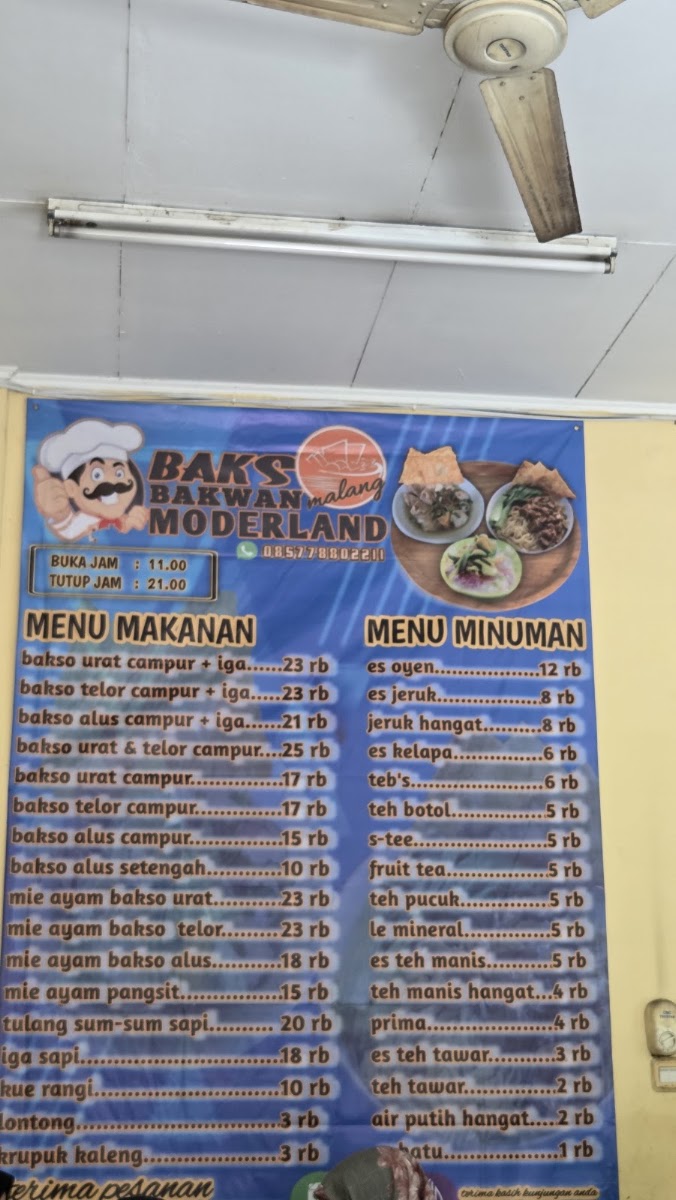 Bakso Bakwan Moderland Menu 6