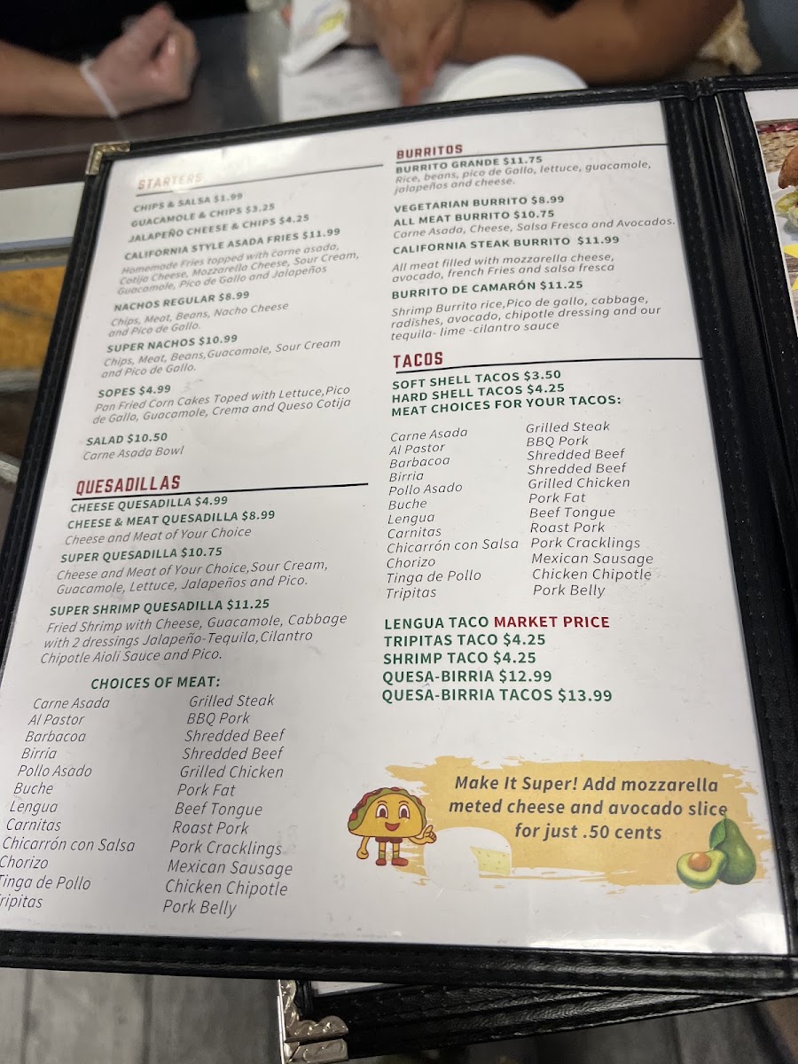 Taqueria Mi Gente Menu 6