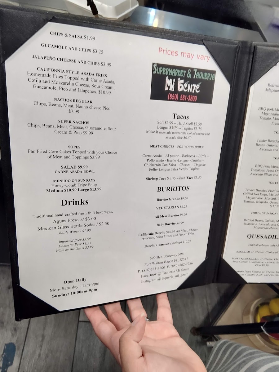 Taqueria Mi Gente Menu 7