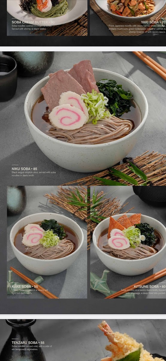 YUME 夢 l Japanese Dining Menu 5