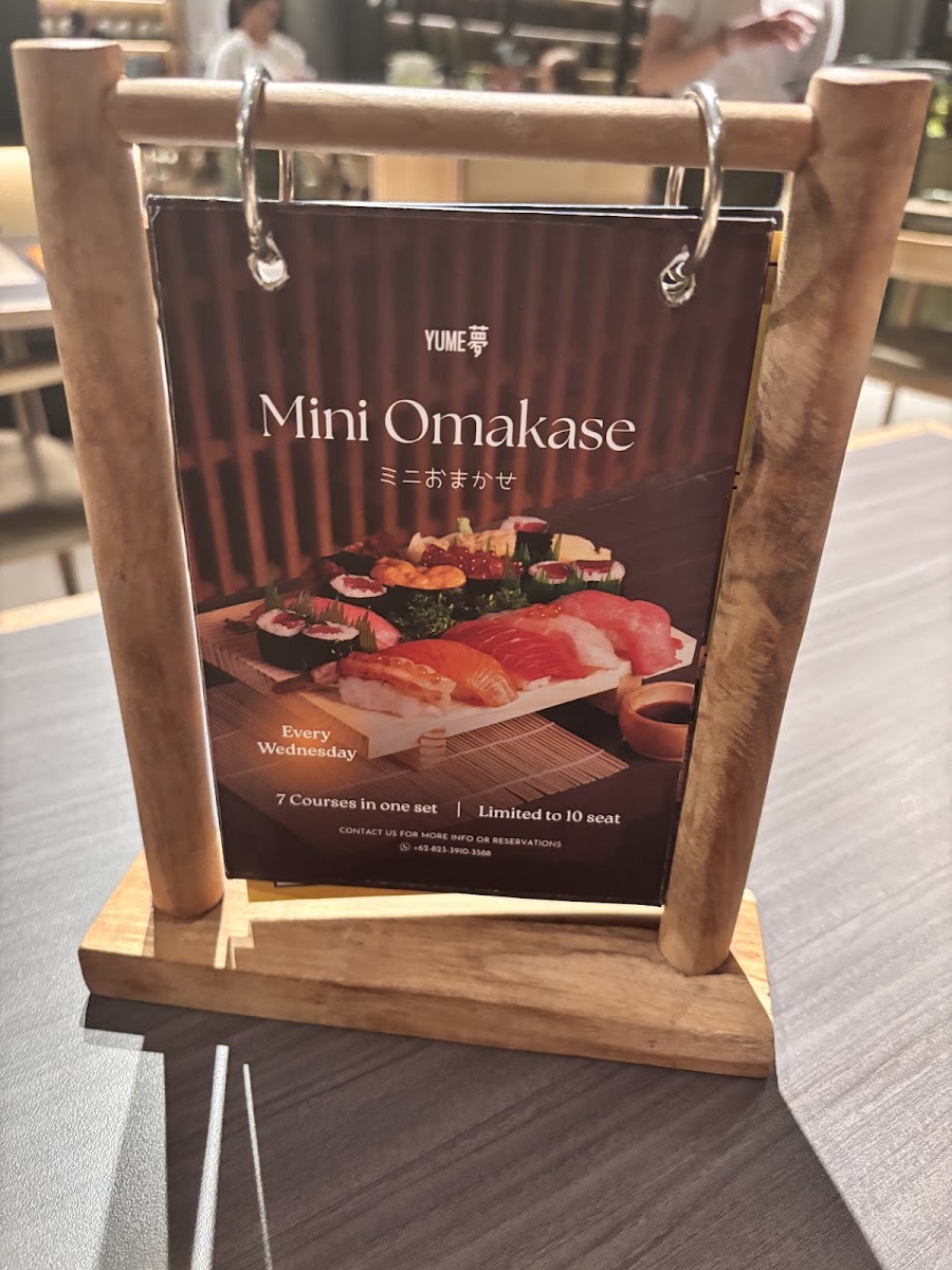 YUME 夢 l Japanese Dining Menu 8
