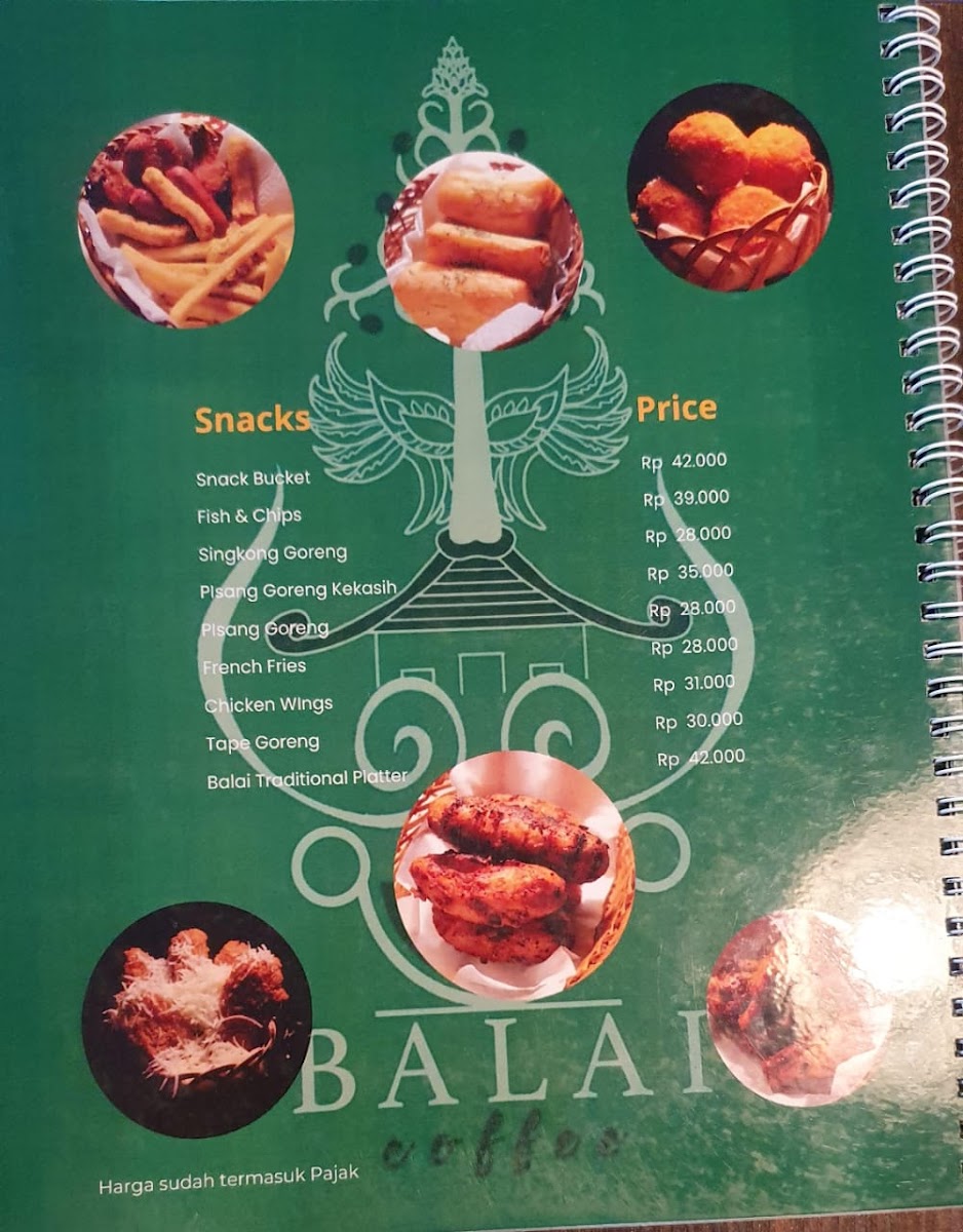 Balai Coffee Menu 2