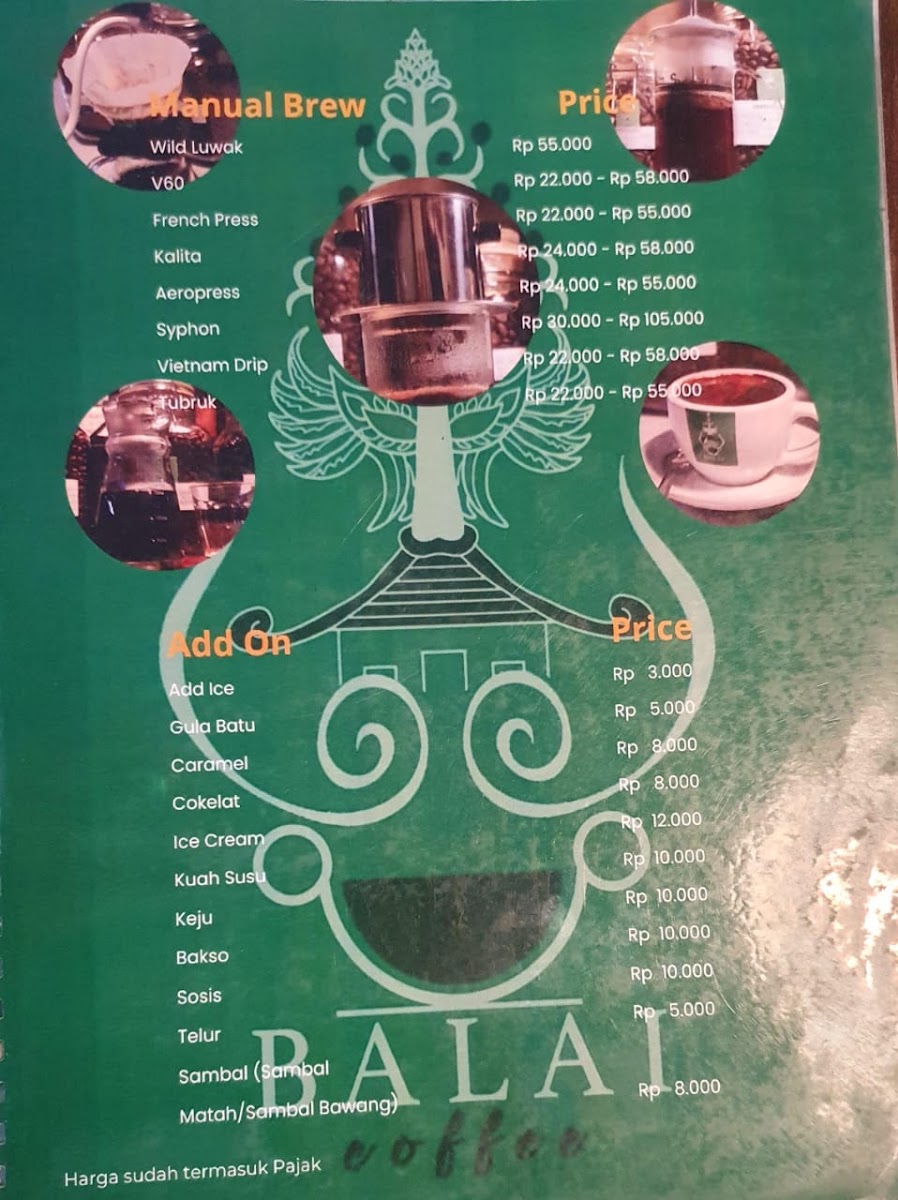 Balai Coffee Menu 5