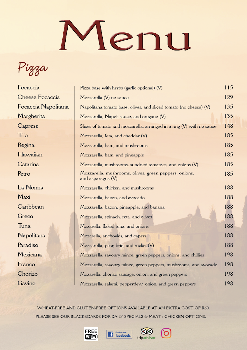 Satori Kalk Bay Menu 6