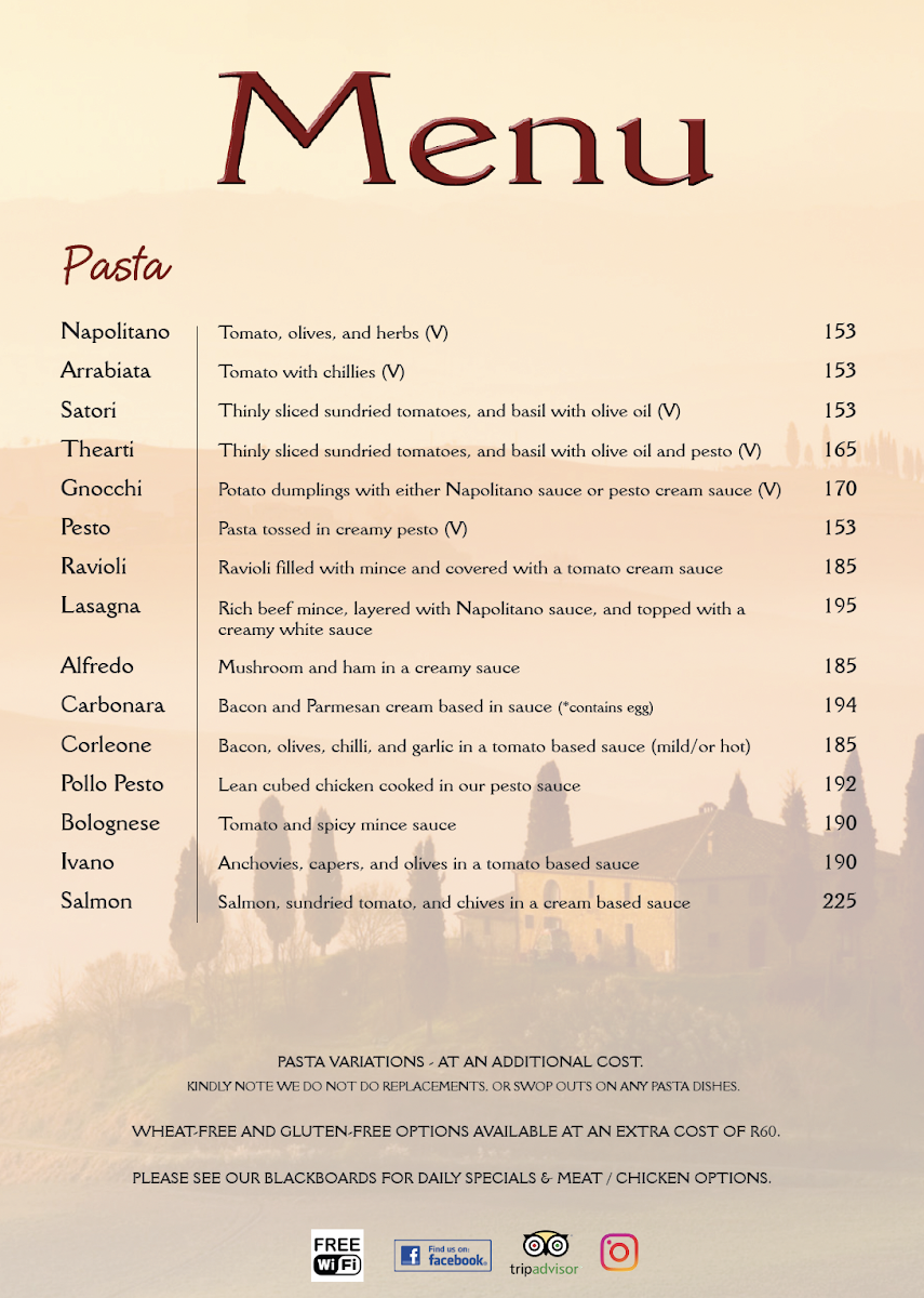 Satori Kalk Bay Menu 7