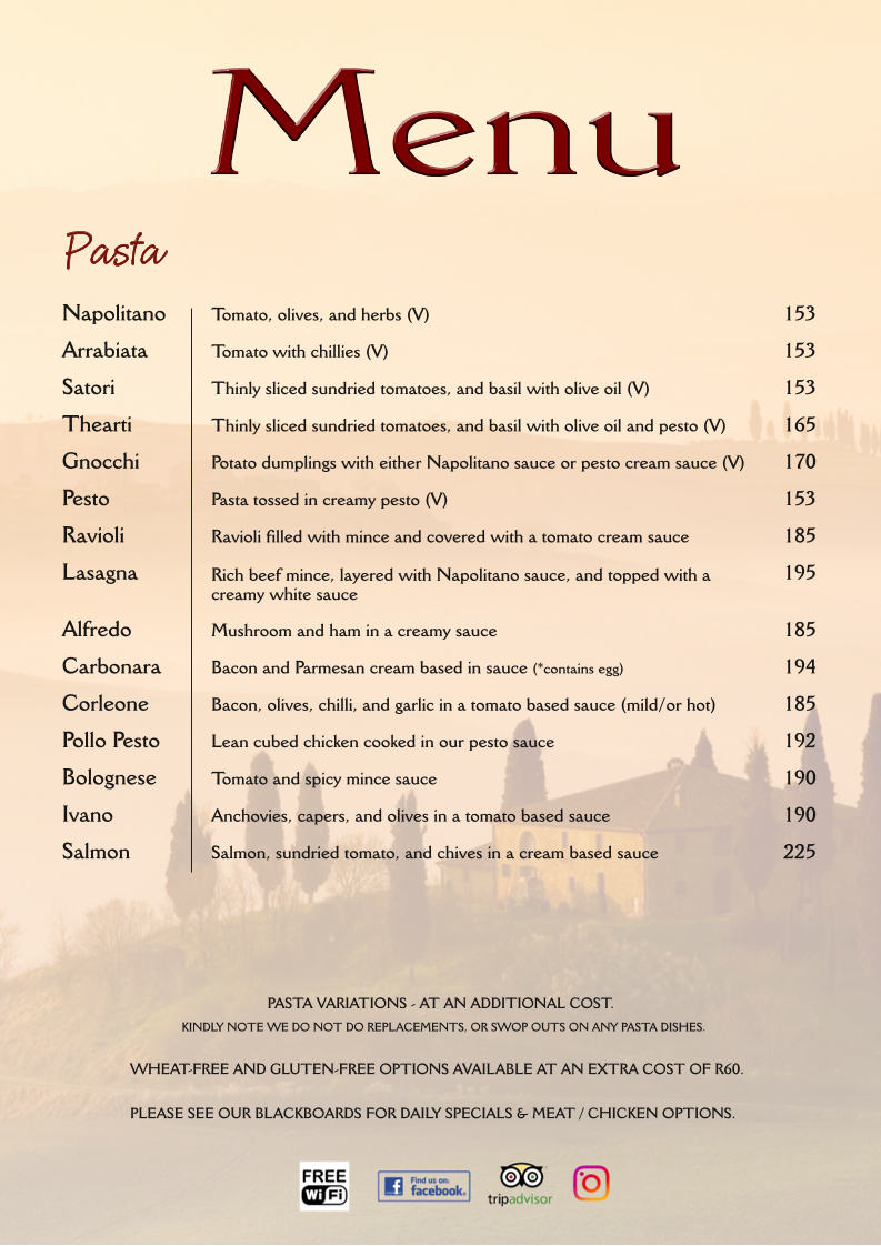 Satori Kalk Bay Menu 9