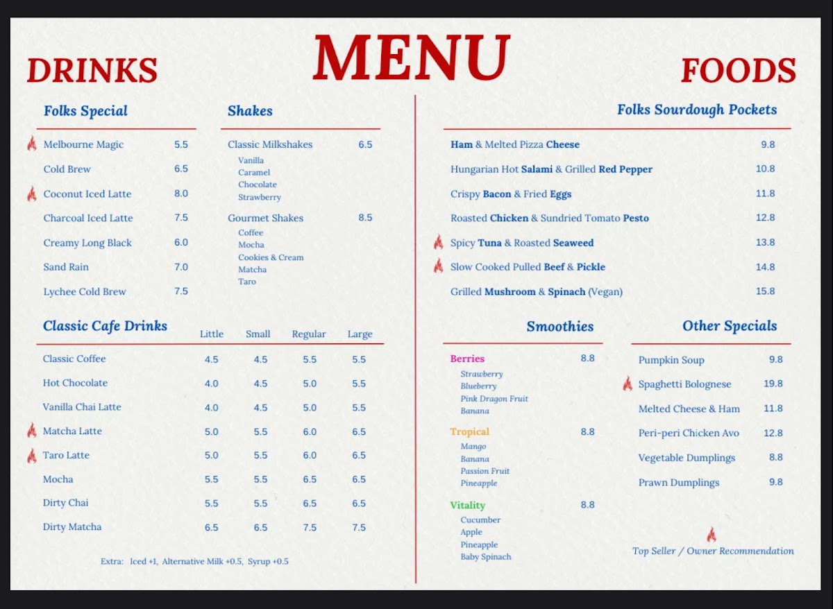 Folks Gallery Menu 1