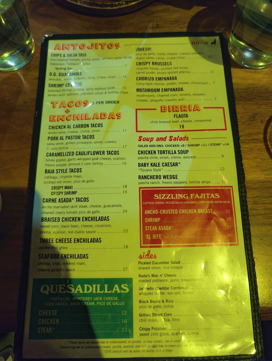 Nada Menu 4