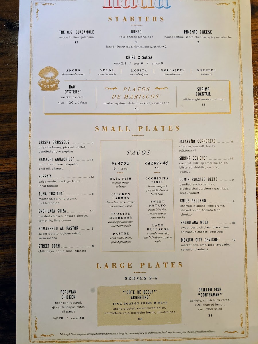 Nada Menu 6