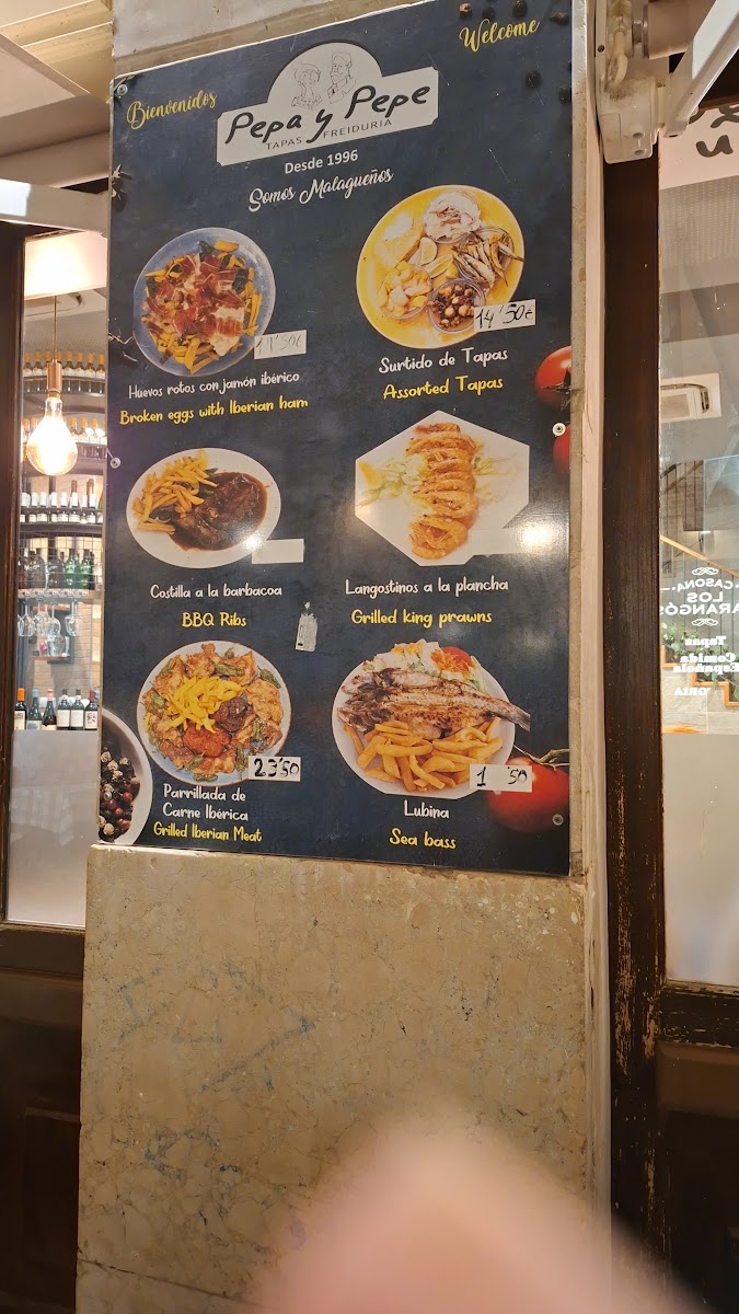 Pepa y Pepe Menu 10