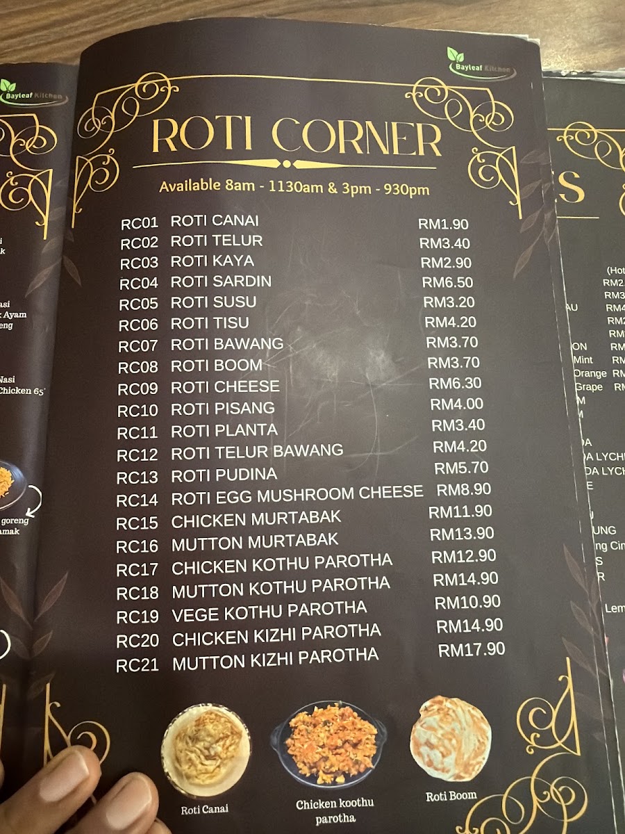 Bayleaf Kitchen Restaurant - Banana Leaf Setia Alam Menu 1