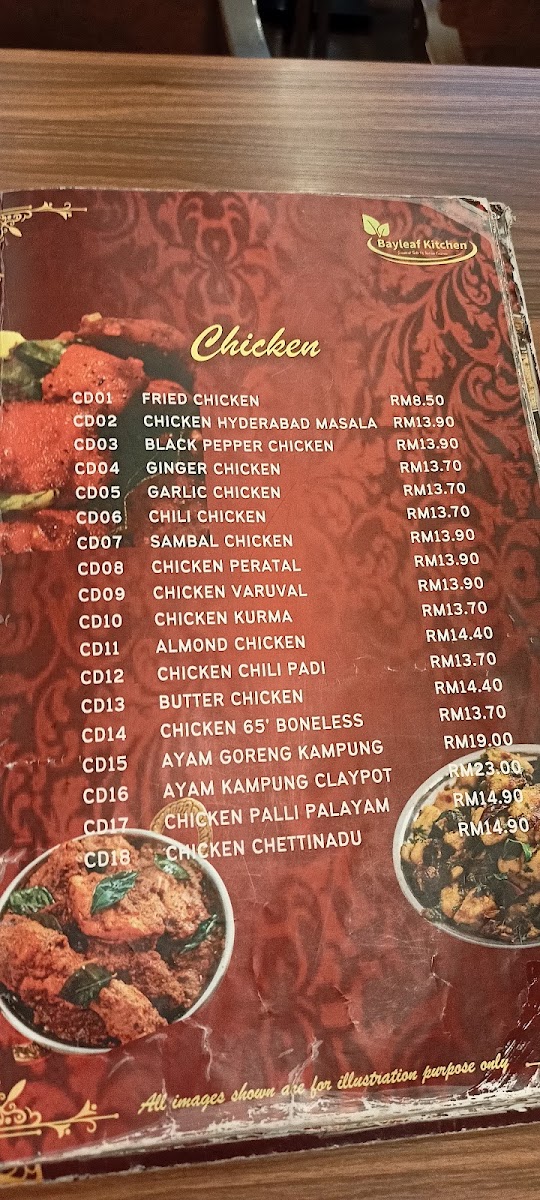 Bayleaf Kitchen Restaurant - Banana Leaf Setia Alam Menu 8