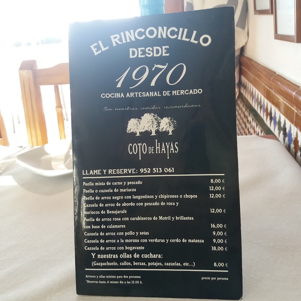 Restaurante El Rinconcillo Menu 10