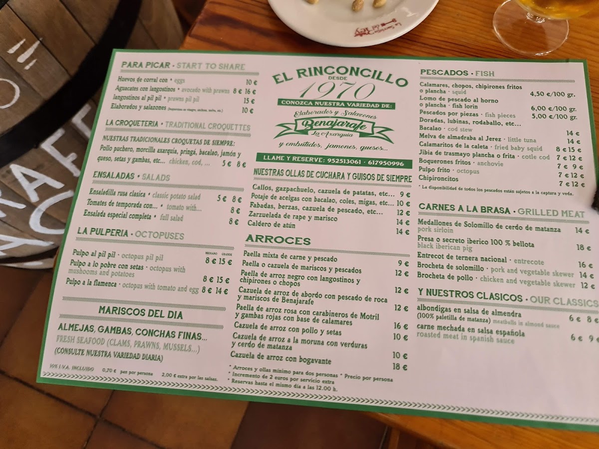 Restaurante El Rinconcillo Menu 4