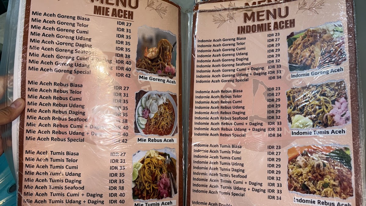 Waroeng Aceh Kemang Menu 1