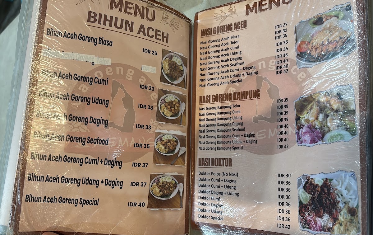 Waroeng Aceh Kemang Menu 5