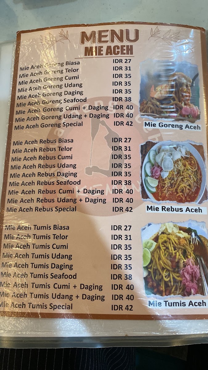 Waroeng Aceh Kemang Menu 7