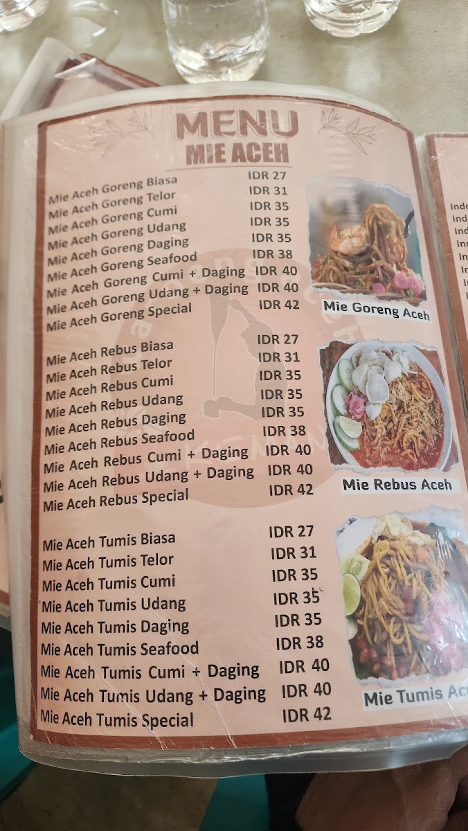 Waroeng Aceh Kemang Menu 9